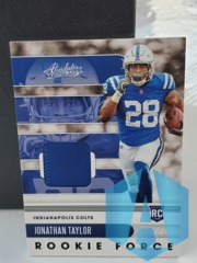 2020 Panini Absolute Rookie Force 09/25 Jonathan Taylor #17 Rookie Indianapolis Colts